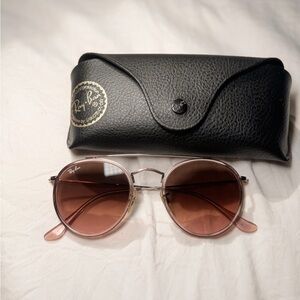 Ray-Ban Round Double Bridge sunglasses in Polished Copper | Model: RB3647N